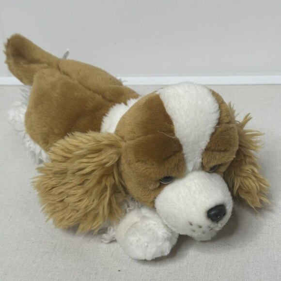 Animal Alley Brown & White Floppy-Eared Plush Dog Toy 15" By Toys R Us Soft Fuzz - Picture 2 of 16